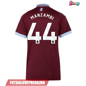 Lacne Ženy Futbalové dres Aston Villa Johan Manzambi #44 2026-27 Krátky Rukáv - Domáci
